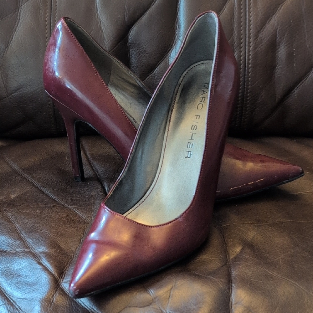 Marc Fisher Burgundy Heels